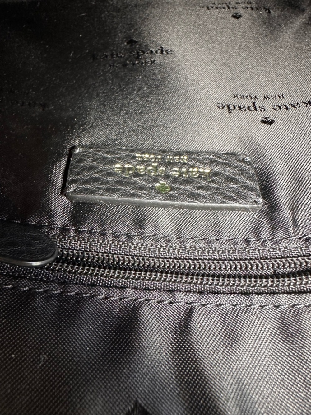 Kate Spade Monica Crossbody Black Pebbled Leather WKR00258 $279 Retail - Picture 8 of 12